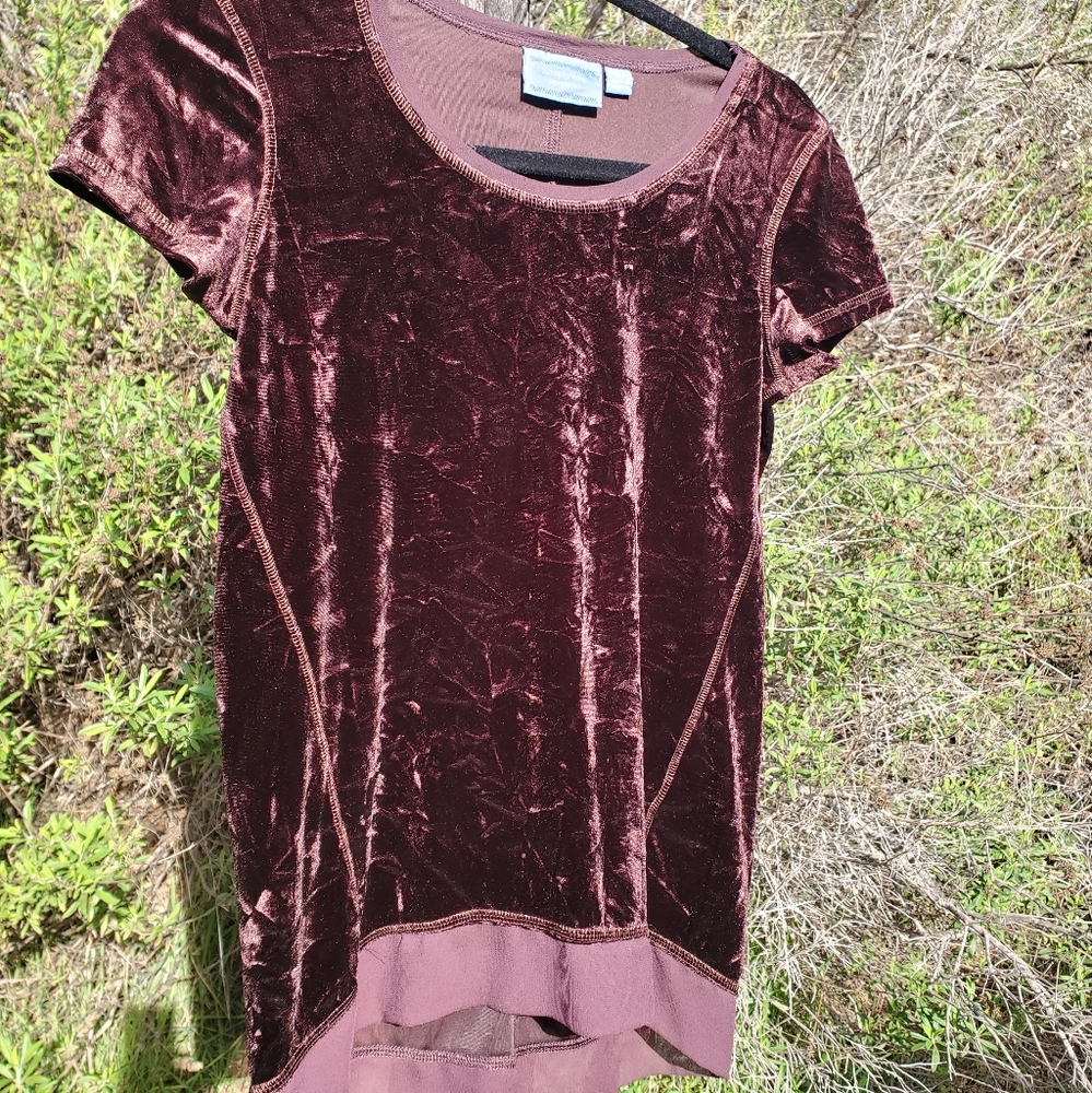 Vintage Vera Wang Brown velvet tee